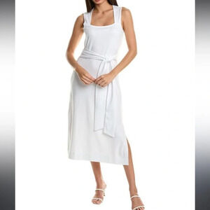 Vince Tie Waist Midi Dress Small